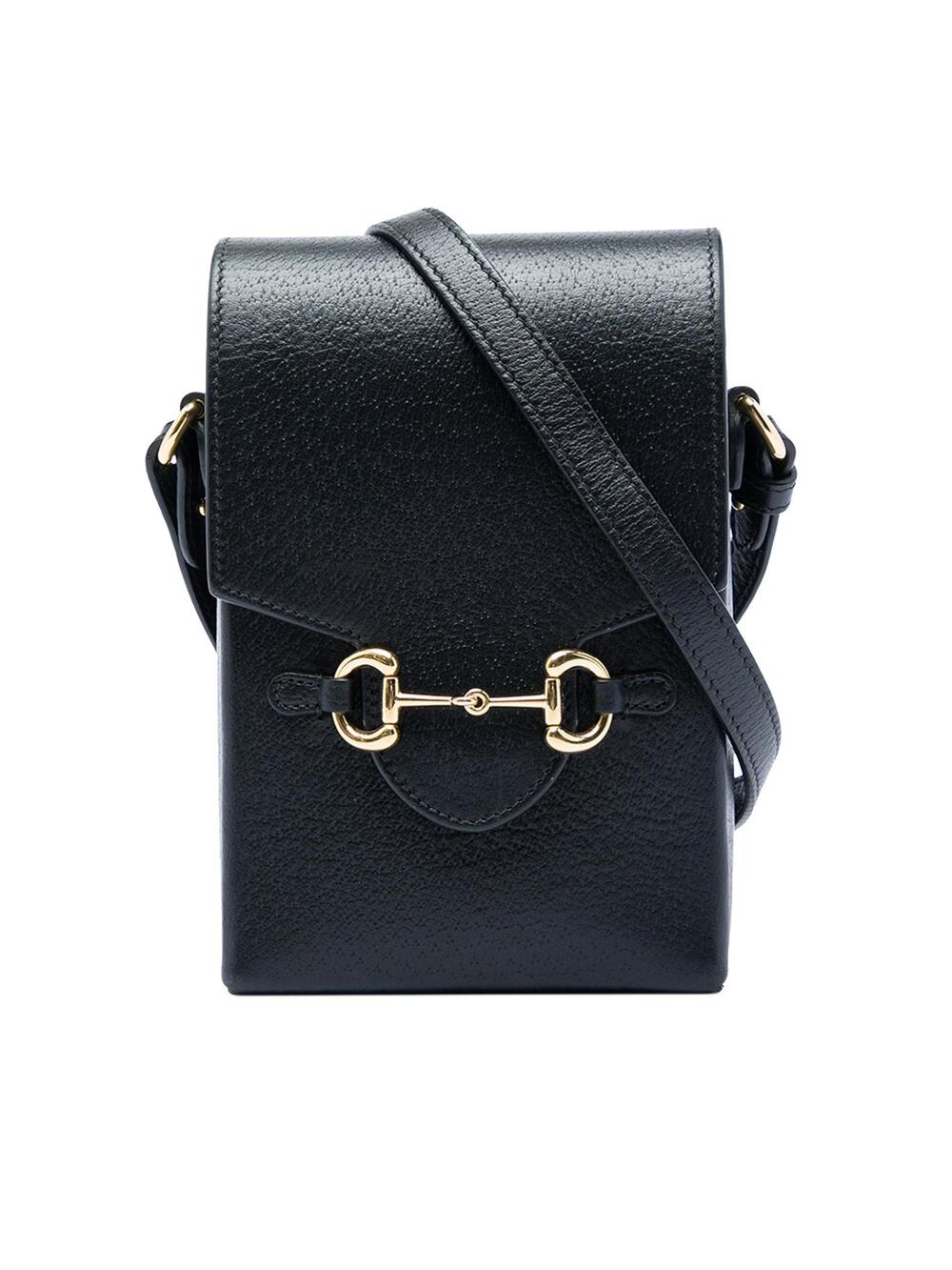Gucci Mini Leather Horsebit Crossbody #361391G96B